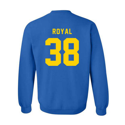 Delaware - NCAA Football : Kingsley Royal - Bowl Bound Sports Shersey Crewneck Sweatshirt-1