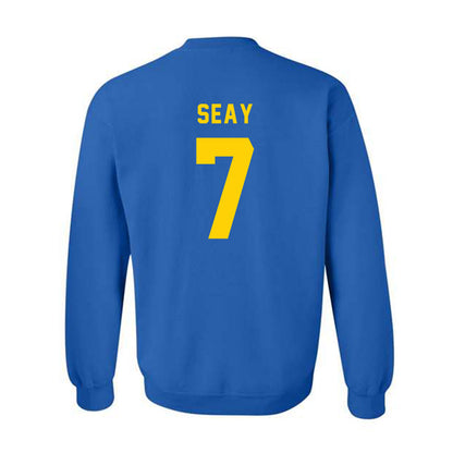 Delaware - NCAA Football : KT Seay - Bowl Bound Sports Shersey Crewneck Sweatshirt-1
