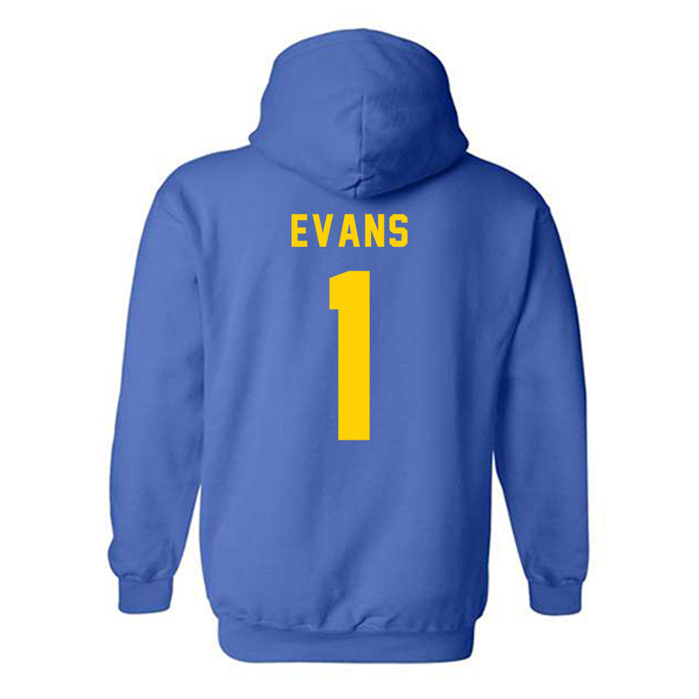 Delaware - NCAA Football : Nathan Evans - Bowl Bound Sports Shersey Hooded Sweatshirt-1
