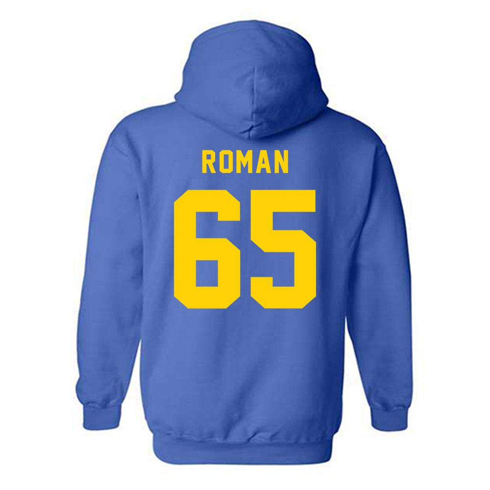 Delaware - NCAA Football : Wahkeem Roman - Bowl Bound Sports Shersey Hooded Sweatshirt-1