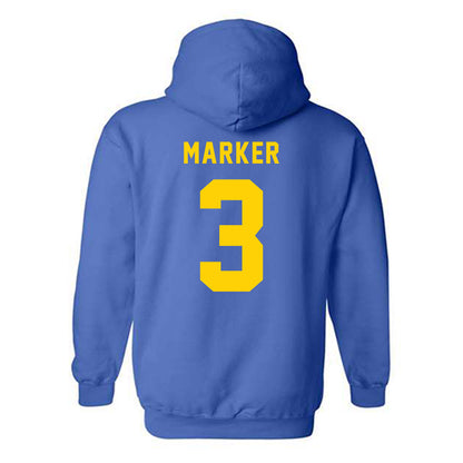 Delaware - NCAA Football : Zach Marker - Bowl Bound Sports Shersey Hooded Sweatshirt-1