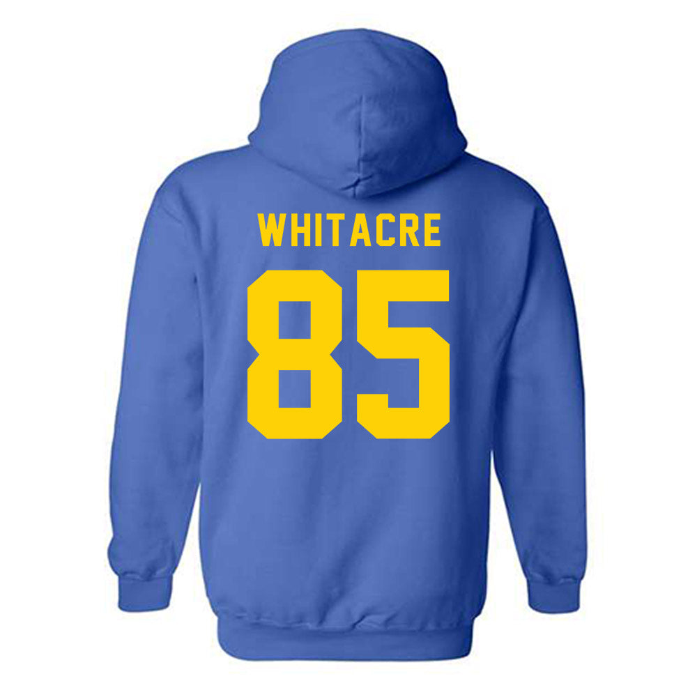 Delaware - NCAA Football : Jackson Whitacre - Bowl Bound Sports Shersey Hooded Sweatshirt-1