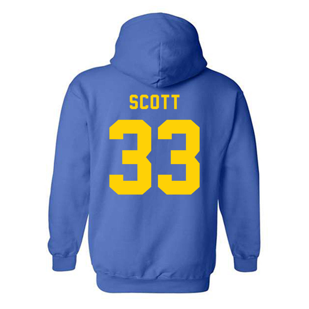 Delaware - NCAA Football : Trace Scott - Bowl Bound Sports Shersey Hooded Sweatshirt-1