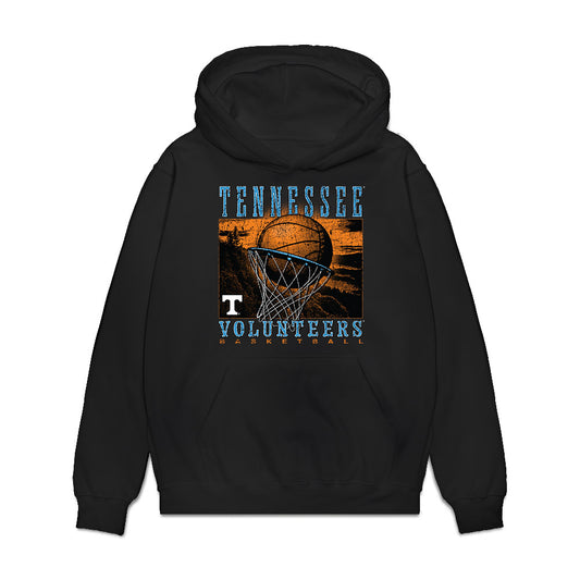 Tennessee - NCAA Men's Basketball : Ja'Kobi Gillespie - Vintage Volunteers Premium Hooded Sweatshirt-0
