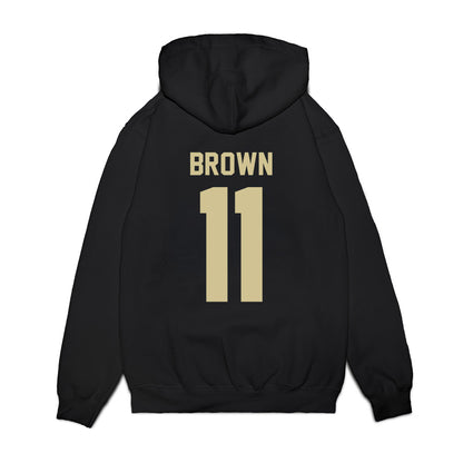 USF - NCAA Men's Basketball : CJ Brown - Vintage Bulls Premium Hooded Sweatshirt-1