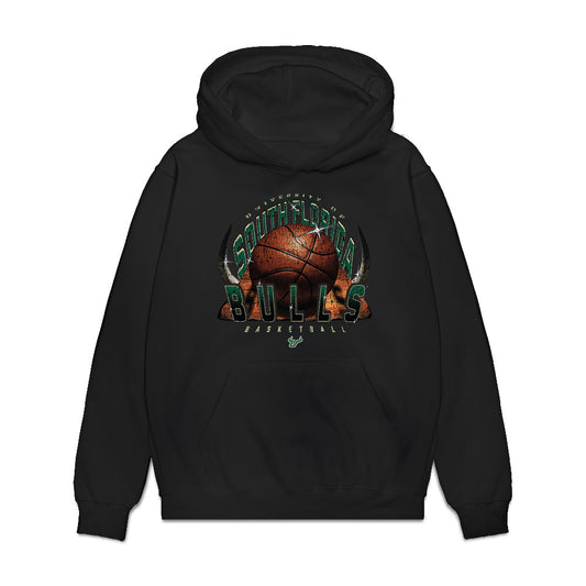 USF - NCAA Women's Basketball : Jelena Bulajic - Vintage Bulls Premium Hooded Sweatshirt-0