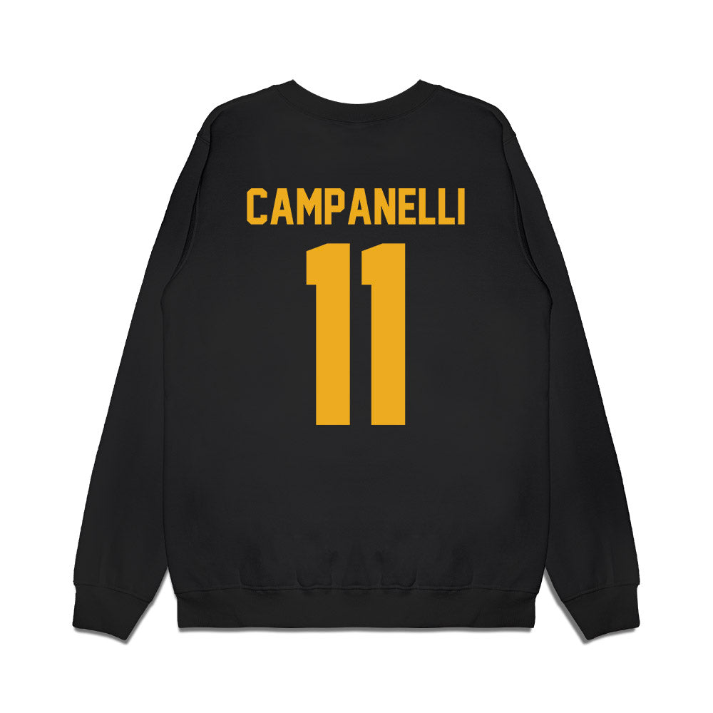 Kent State - NCAA Women's Basketball : Anna Campanelli - Vintage Basketball Premium Crewneck Sweatshirt-1