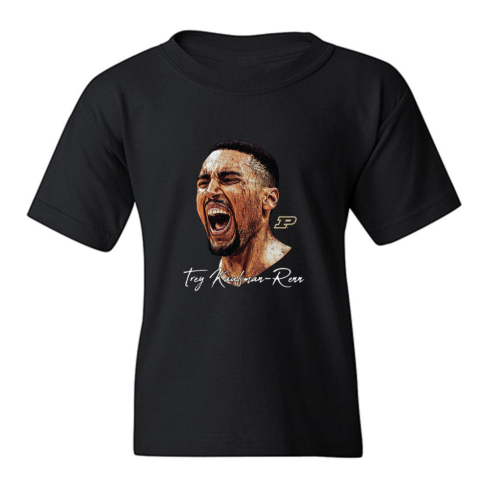 Purdue - NCAA Men's Basketball : Trey Kaufman-Renn - Game Face Youth T-Shirt-0
