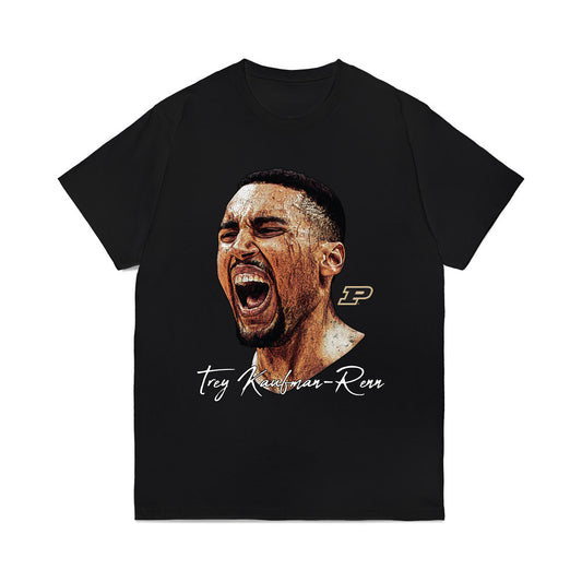 Purdue - NCAA Men's Basketball : Trey Kaufman-Renn - Game Face Comfort Colors T-Shirt-0