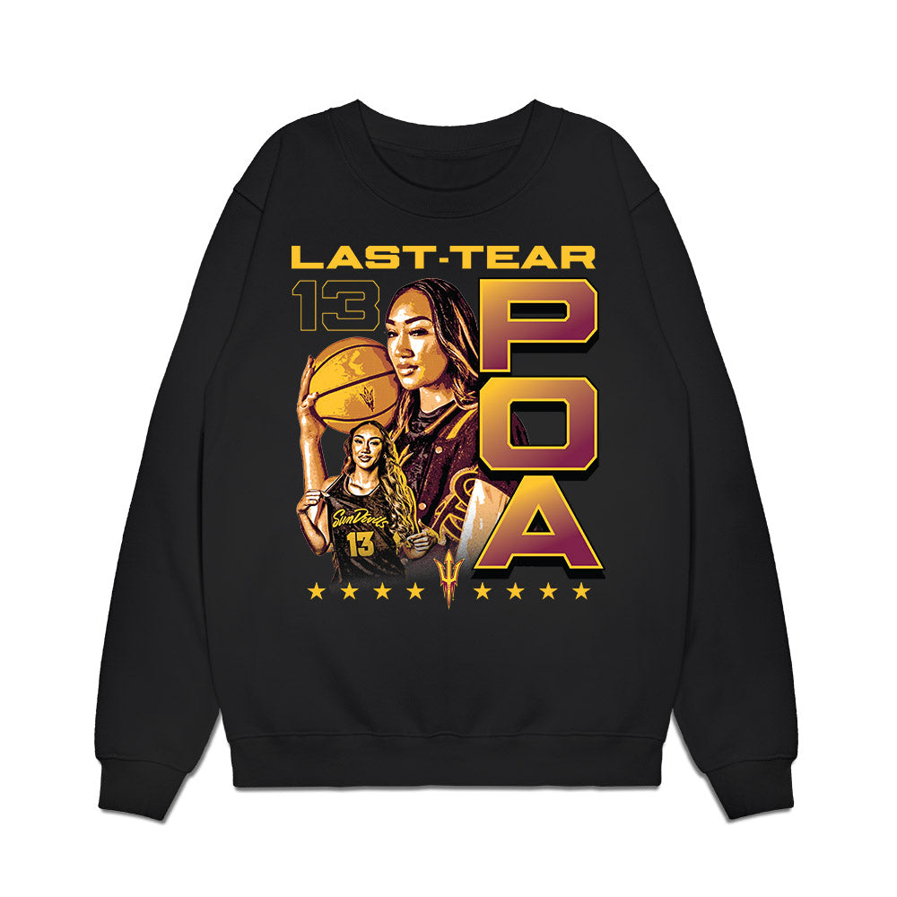 Arizona State - NCAA Women's Basketball : Last-Tear Poa - Collage Premium Crewneck Sweatshirt-0