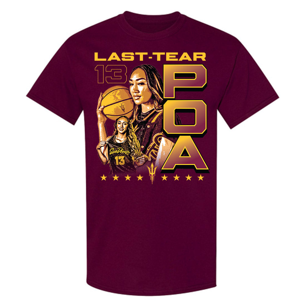 Arizona State - NCAA Women's Basketball : Last-Tear Poa - Collage T-Shirt-0