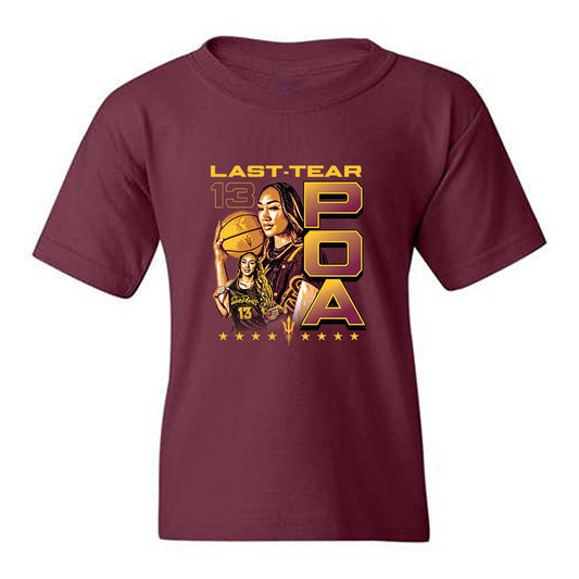 Arizona State - NCAA Women's Basketball : Last-Tear Poa - Collage Youth T-Shirt-0