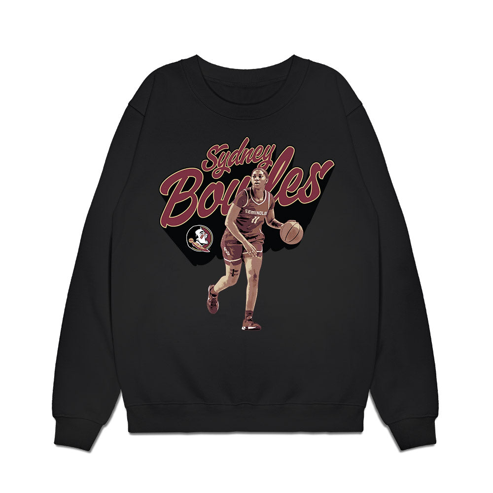 FSU - NCAA Women's Basketball : Sydney Bowles - Graphic Premium Crewneck Sweatshirt-0