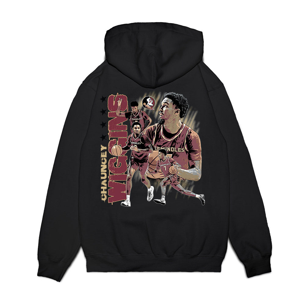 FSU - NCAA Men's Basketball : Chauncey Wiggins - Graphic Premium Hooded Sweatshirt-1