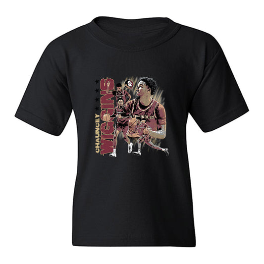 FSU - NCAA Men's Basketball : Chauncey Wiggins - Graphic Youth T-Shirt-0