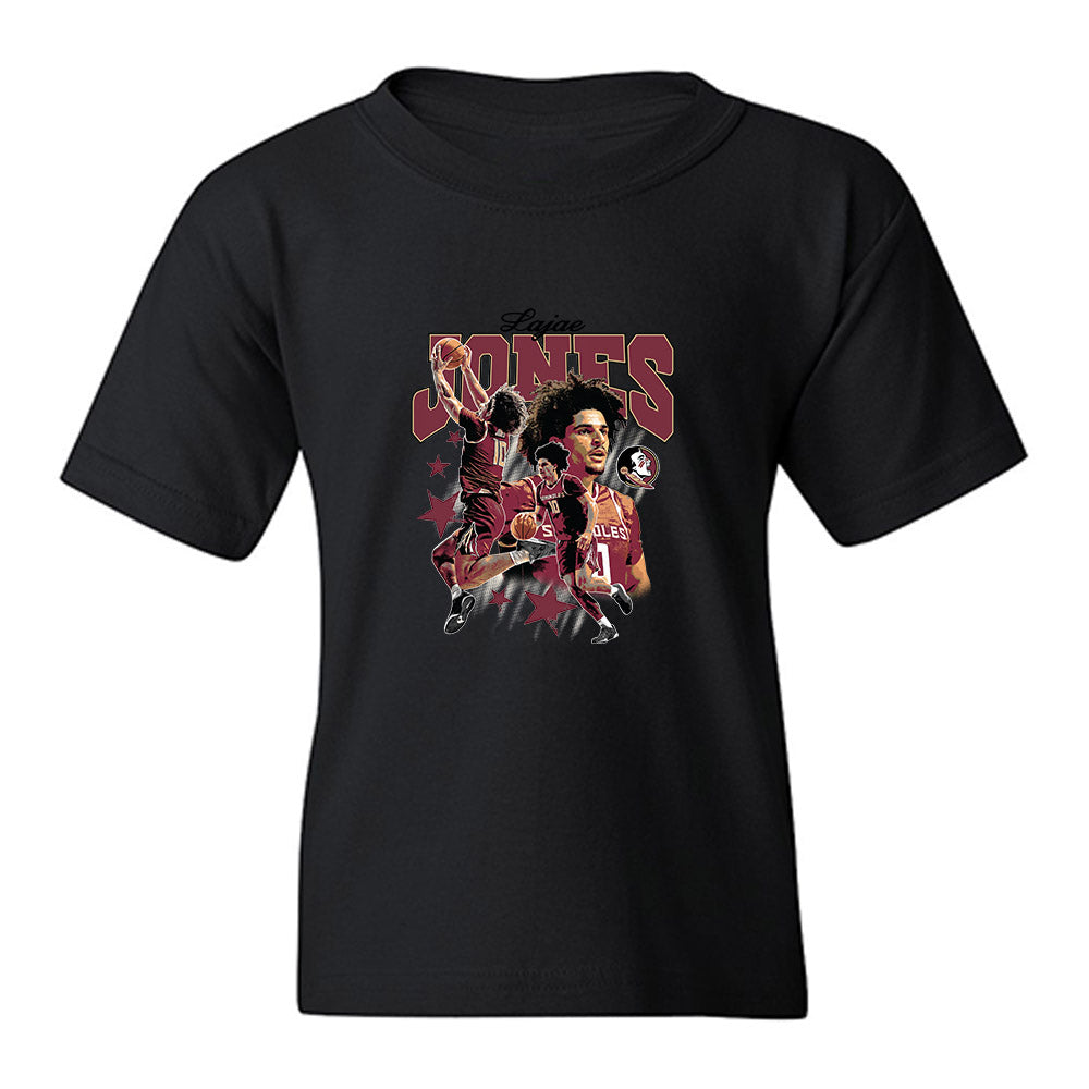 FSU - NCAA Men's Basketball : Lajae Jones - Graphic Youth T-Shirt-0