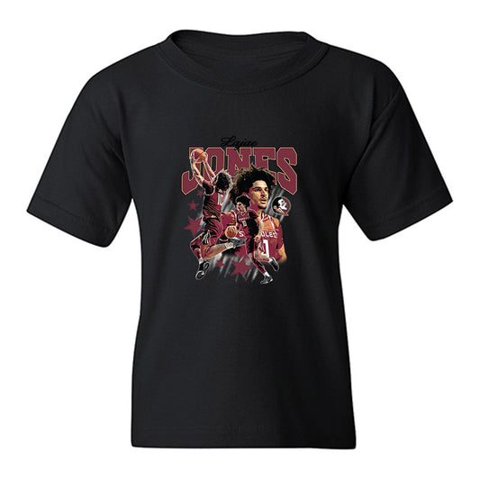 FSU - NCAA Men's Basketball : Lajae Jones - Graphic Youth T-Shirt-0