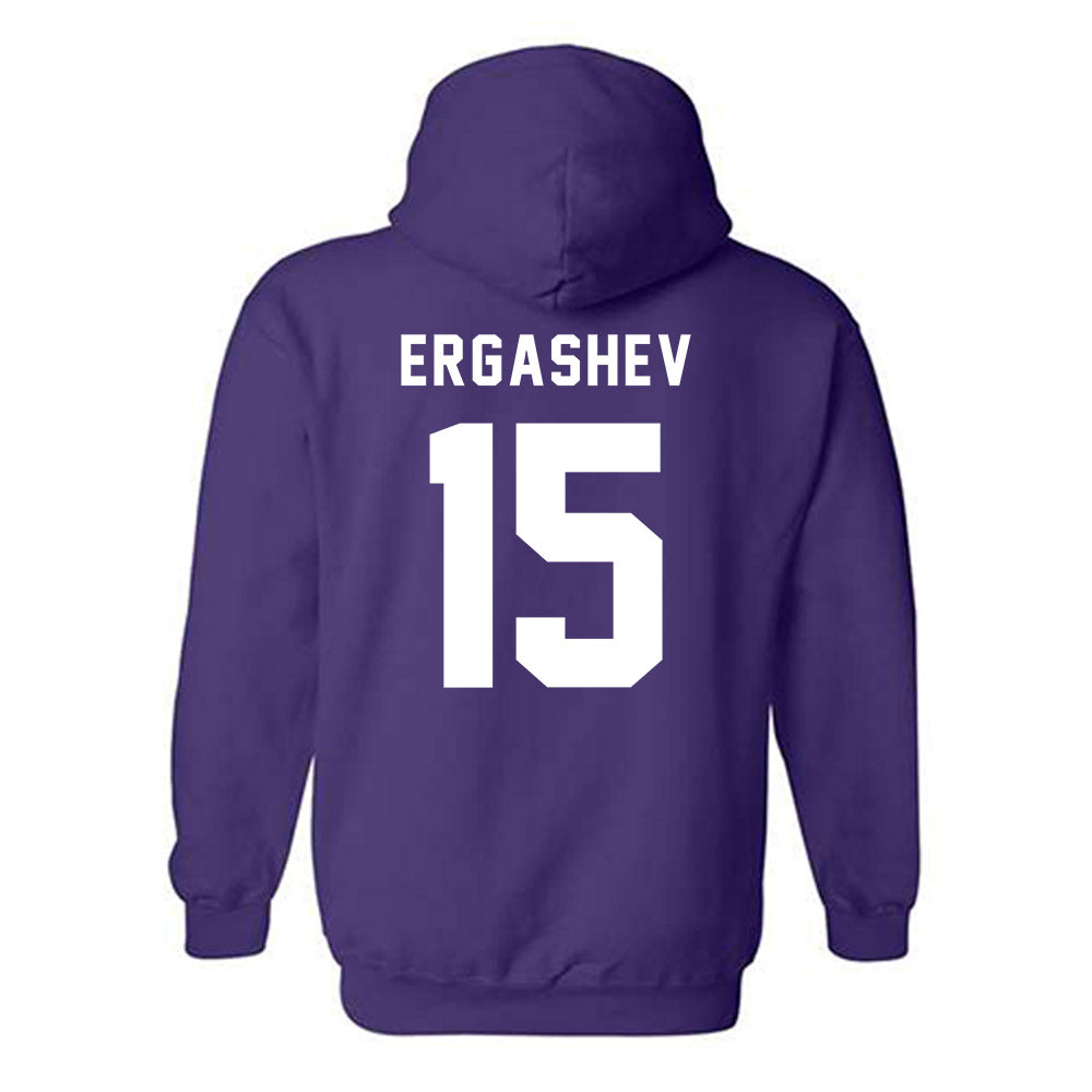 CCNY - NCAA Men's Basketball : Komron Ergashev - Classic Shersey Hooded Sweatshirt-1