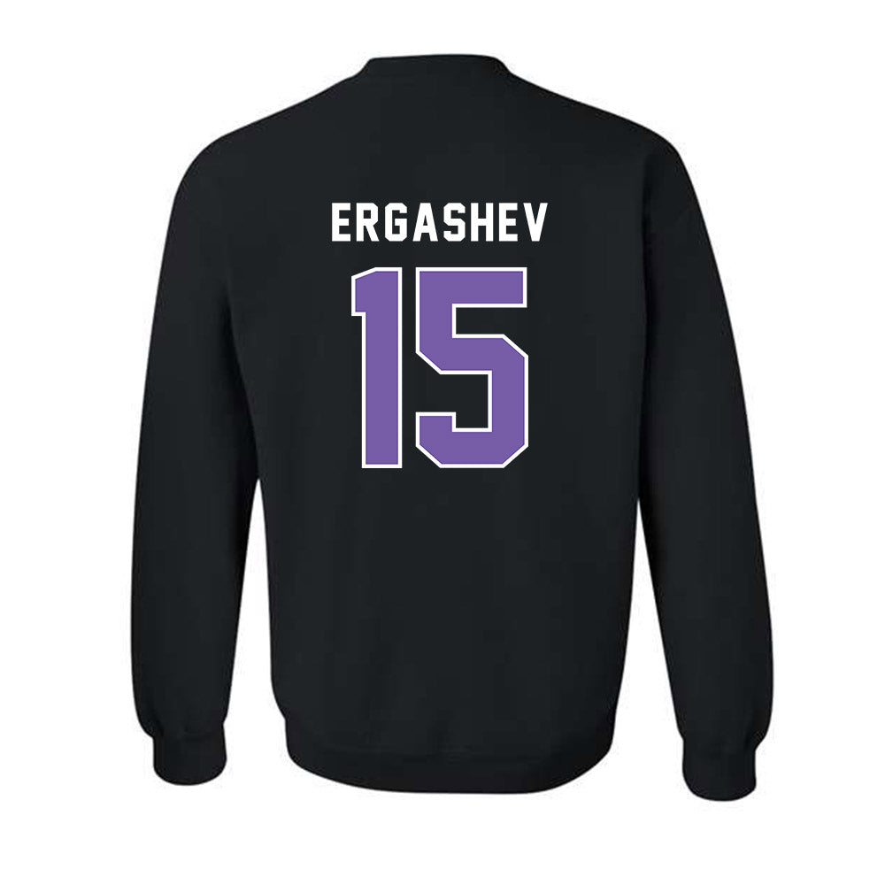  - NCAA Men's Basketball : Komron Ergashev - Classic Shersey Crewneck Sweatshirt-1