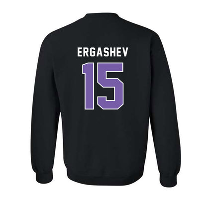  - NCAA Men's Basketball : Komron Ergashev - Classic Shersey Crewneck Sweatshirt-1