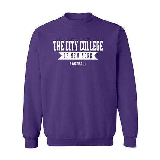 CCNY - NCAA Baseball : Frank Cundari - Classic Shersey Crewneck Sweatshirt-0