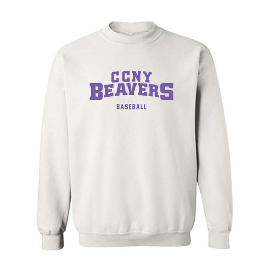 CCNY - NCAA Baseball : Frank Cundari - Classic Shersey Crewneck Sweatshirt-0