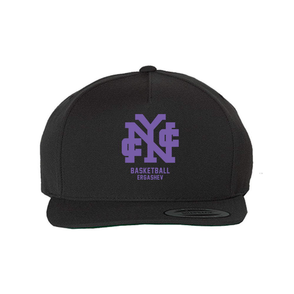 CCNY - NCAA Men's Basketball : Komron Ergashev - Snapback Hat-0