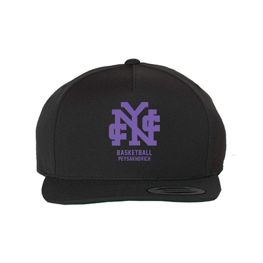 CCNY - NCAA Men's Basketball : Zachary Peysakhovich - Snapback Hat-0