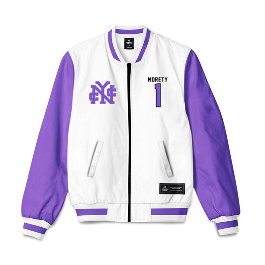 CCNY - NCAA Men's Basketball : Justin Morety - Bomber Jacket-0