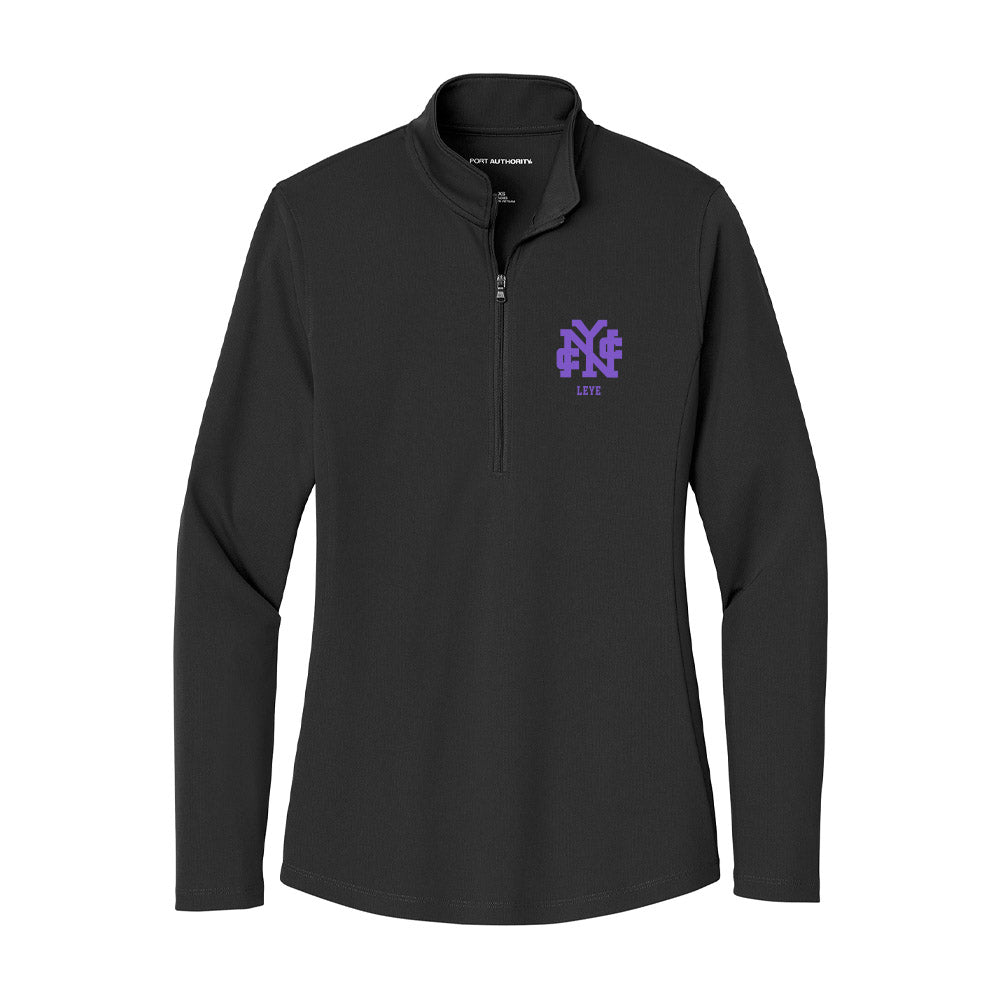 CCNY - NCAA Men's Basketball : David Leye - Women's Lightweight Quarter Zip Jacket-0