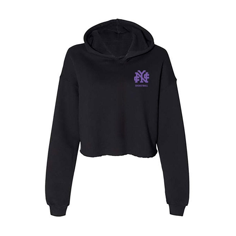 CCNY - NCAA Men's Basketball : Yassin Nikiema - Women's Crop Fleece Hoodie-0