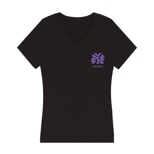 CCNY - NCAA Women's Volleyball : Ivanna Zamora Sanchez - Women's V-Neck T-Shirt-0