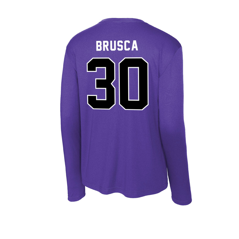 CCNY - NCAA Baseball : Max Brusca - Activewear Long Sleeve T-Shirt-1
