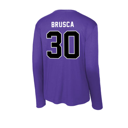 CCNY - NCAA Baseball : Max Brusca - Activewear Long Sleeve T-Shirt-1