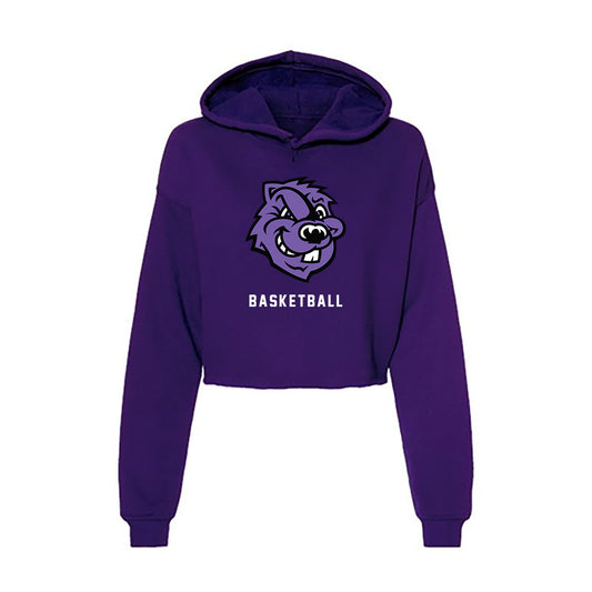 CCNY - NCAA Men's Basketball : Michael Bowman - Women's Crop Fleece Hoodie-0