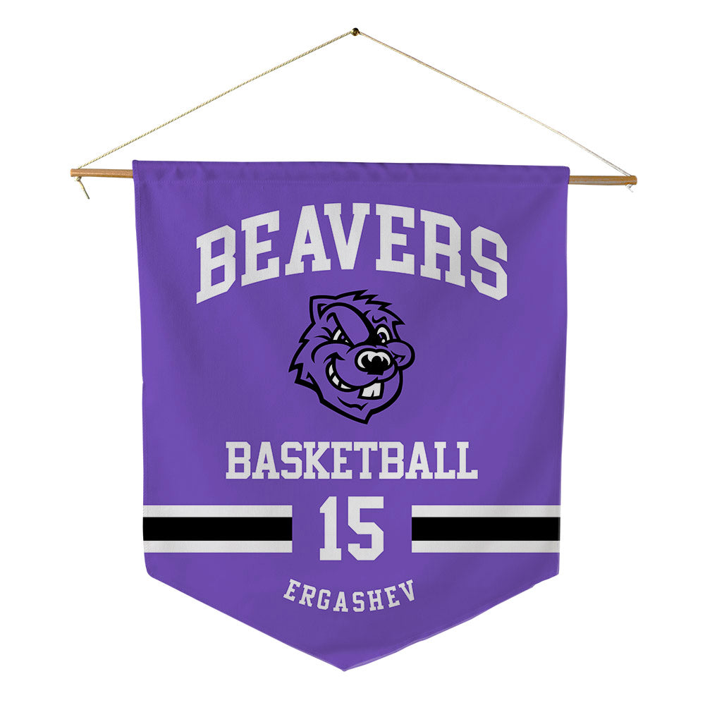 CCNY - NCAA Men's Basketball : Komron Ergashev - Pennant - 18" x 21"-0