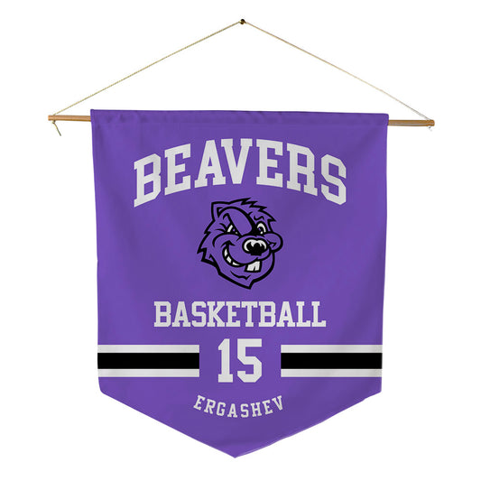CCNY - NCAA Men's Basketball : Komron Ergashev - Pennant - 18" x 21"-0