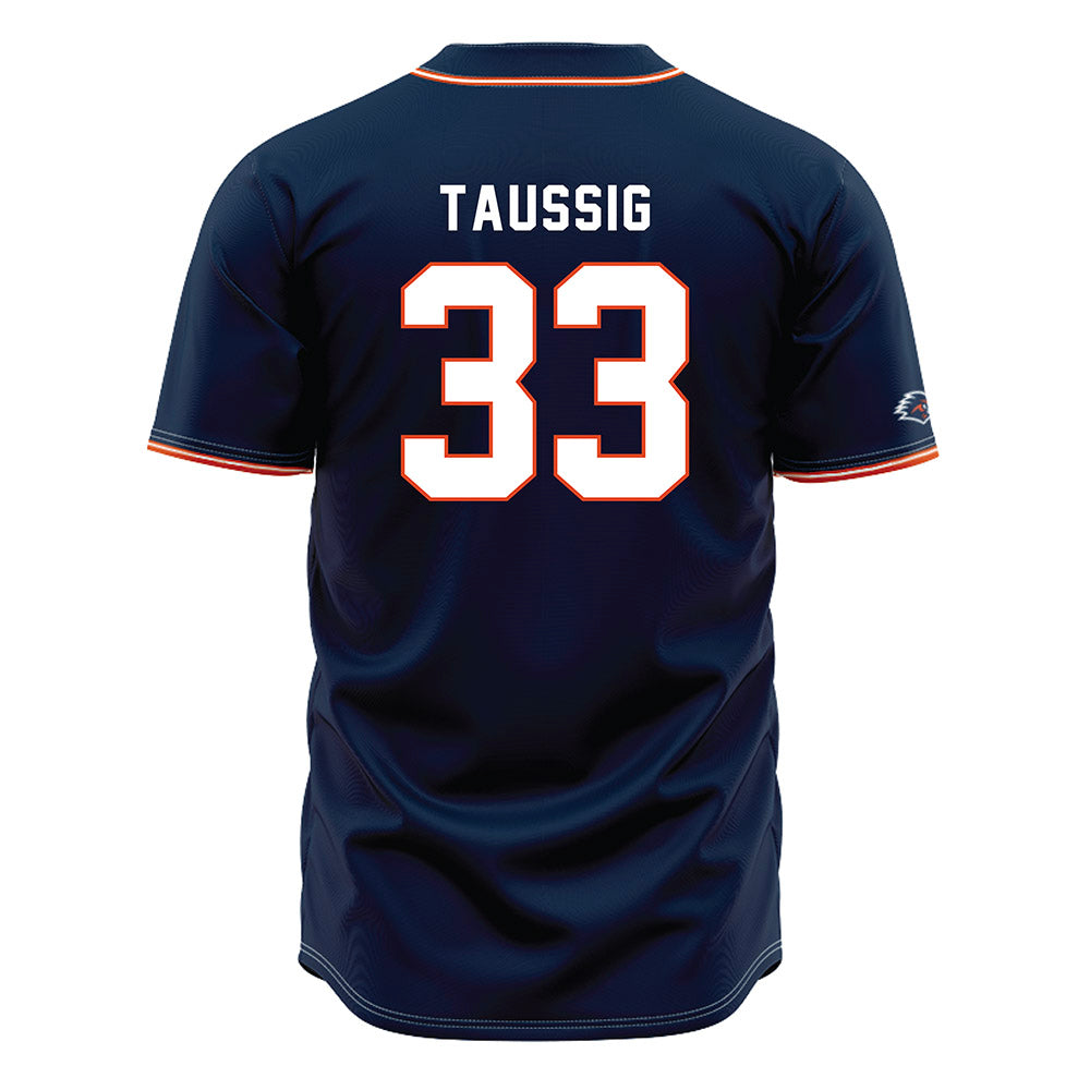 UTSA - NCAA Baseball : James Taussig - Navy Jersey-1