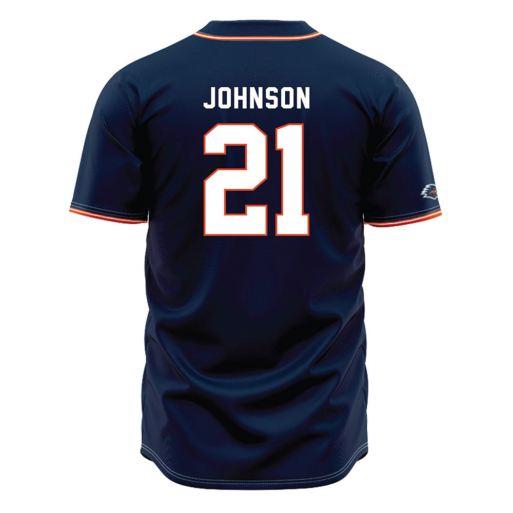 UTSA - NCAA Baseball : Nathan Johnson - Navy Jersey-1
