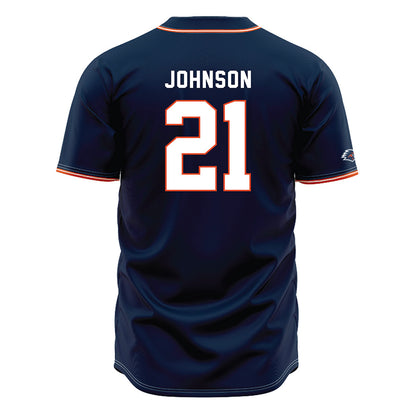 UTSA - NCAA Baseball : Nathan Johnson - Navy Jersey-1