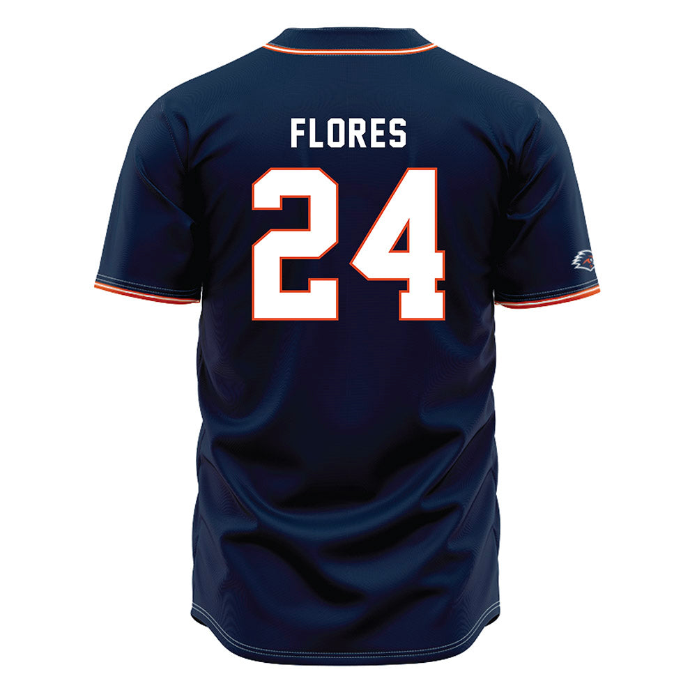 UTSA - NCAA Baseball : Ryan Flores - Navy Jersey-1