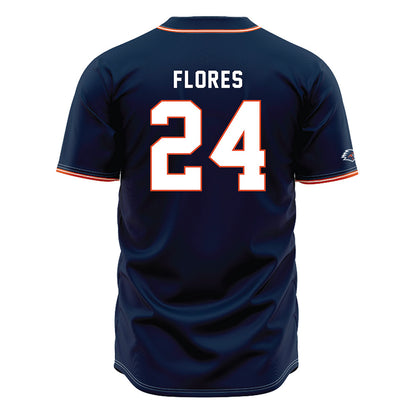 UTSA - NCAA Baseball : Ryan Flores - Navy Jersey-1
