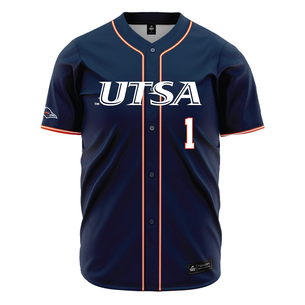 UTSA - NCAA Baseball : Jonathan Tapia - Navy Jersey-0