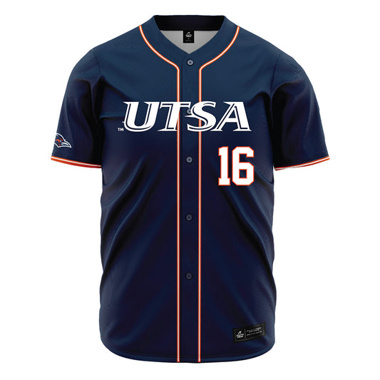 UTSA - NCAA Baseball : Todd Rochelle - Navy Jersey-0