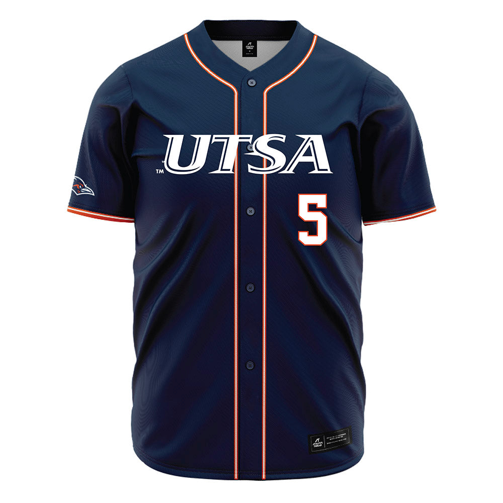 UTSA - NCAA Baseball : Diego Diaz - Navy Jersey-0