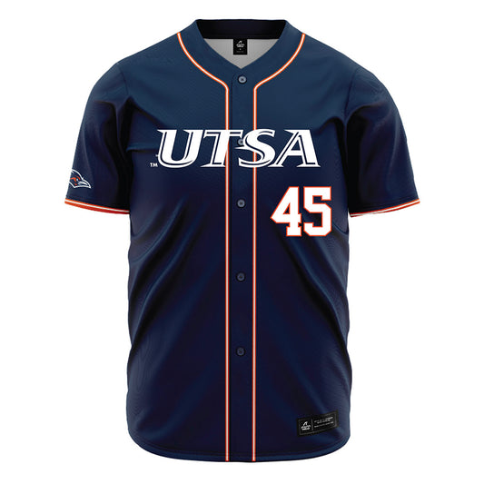 UTSA - NCAA Baseball : Connor Kelley - Navy Jersey-0