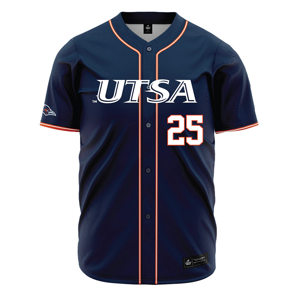 UTSA - NCAA Baseball : Sam Simmons - Navy Jersey-0