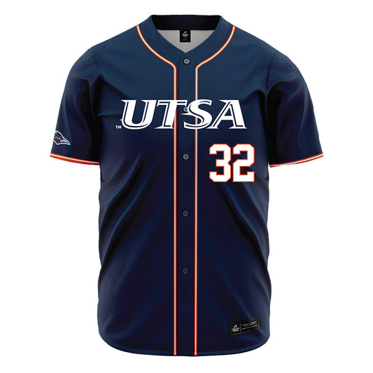 UTSA - NCAA Baseball : Christian Okerholm - Navy Jersey-0