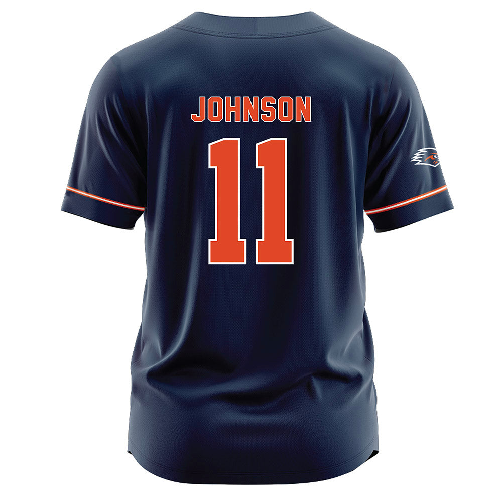 UTSA - NCAA Softball : Emily Johnson - Navy Jersey-1