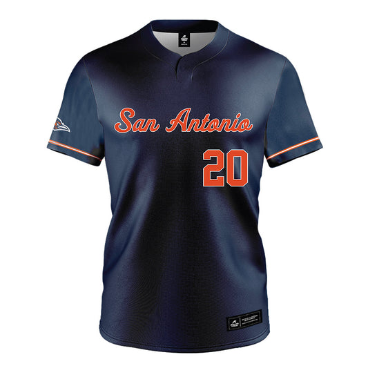 UTSA - NCAA Softball : Katia Reyes - Navy Jersey-0